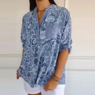 Louvine | Blouse élégante à imprimé