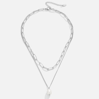 Collier Élégant avec Perles Suspendues