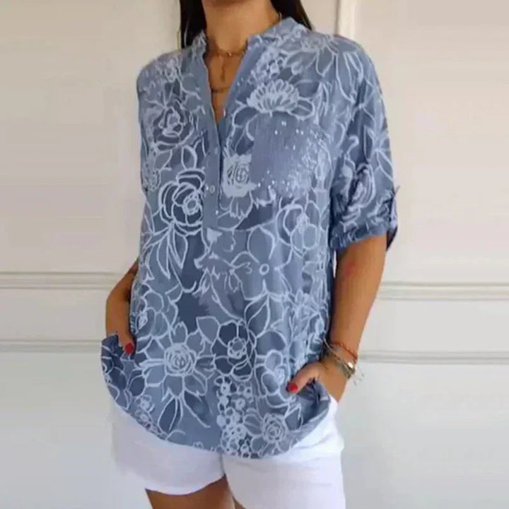Louvine | Blouse élégante à imprimé