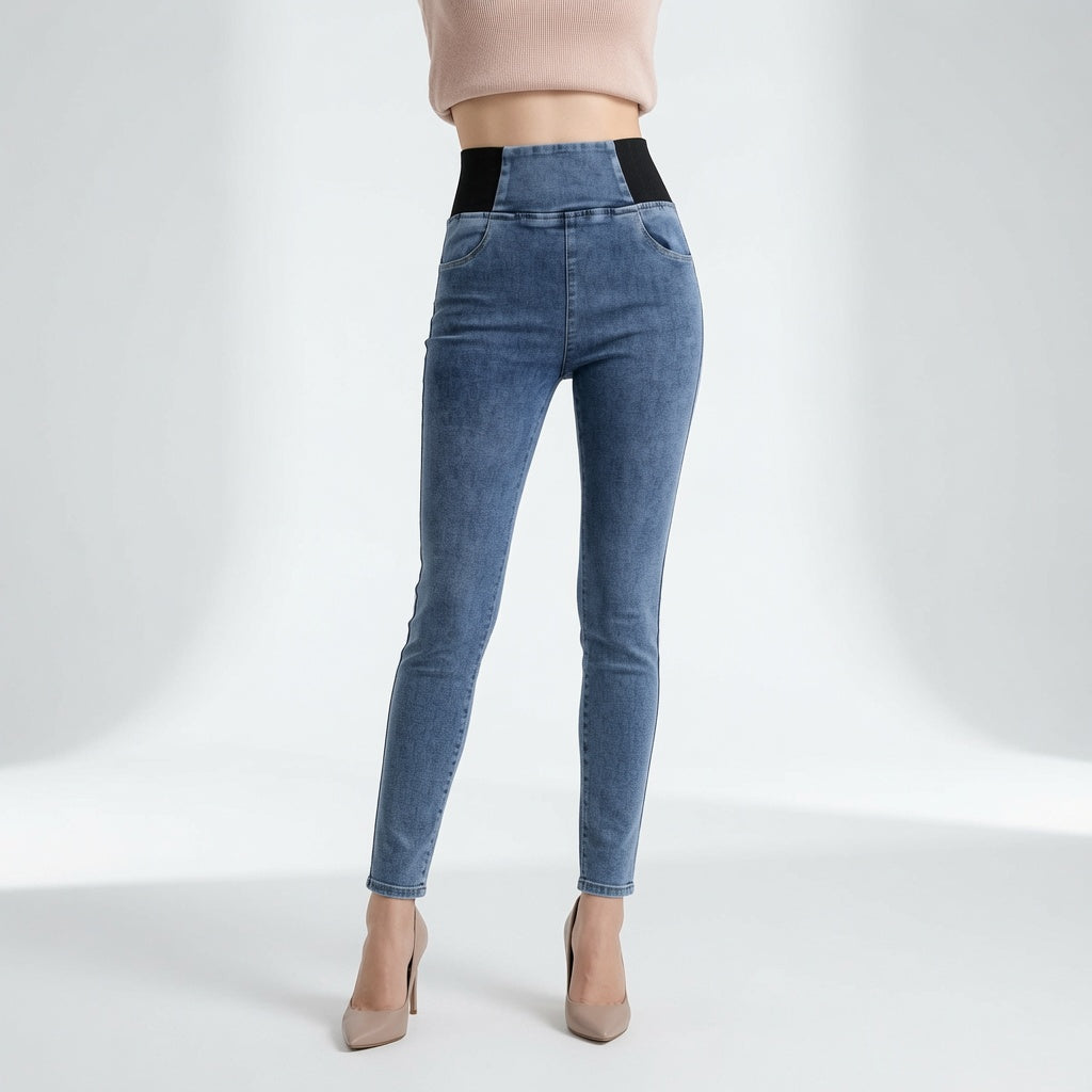 Louvine | Jean sculptant taille haute