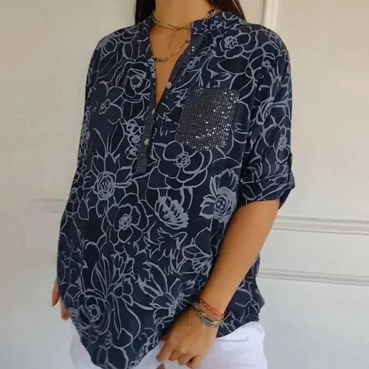Louvine | Blouse élégante à imprimé