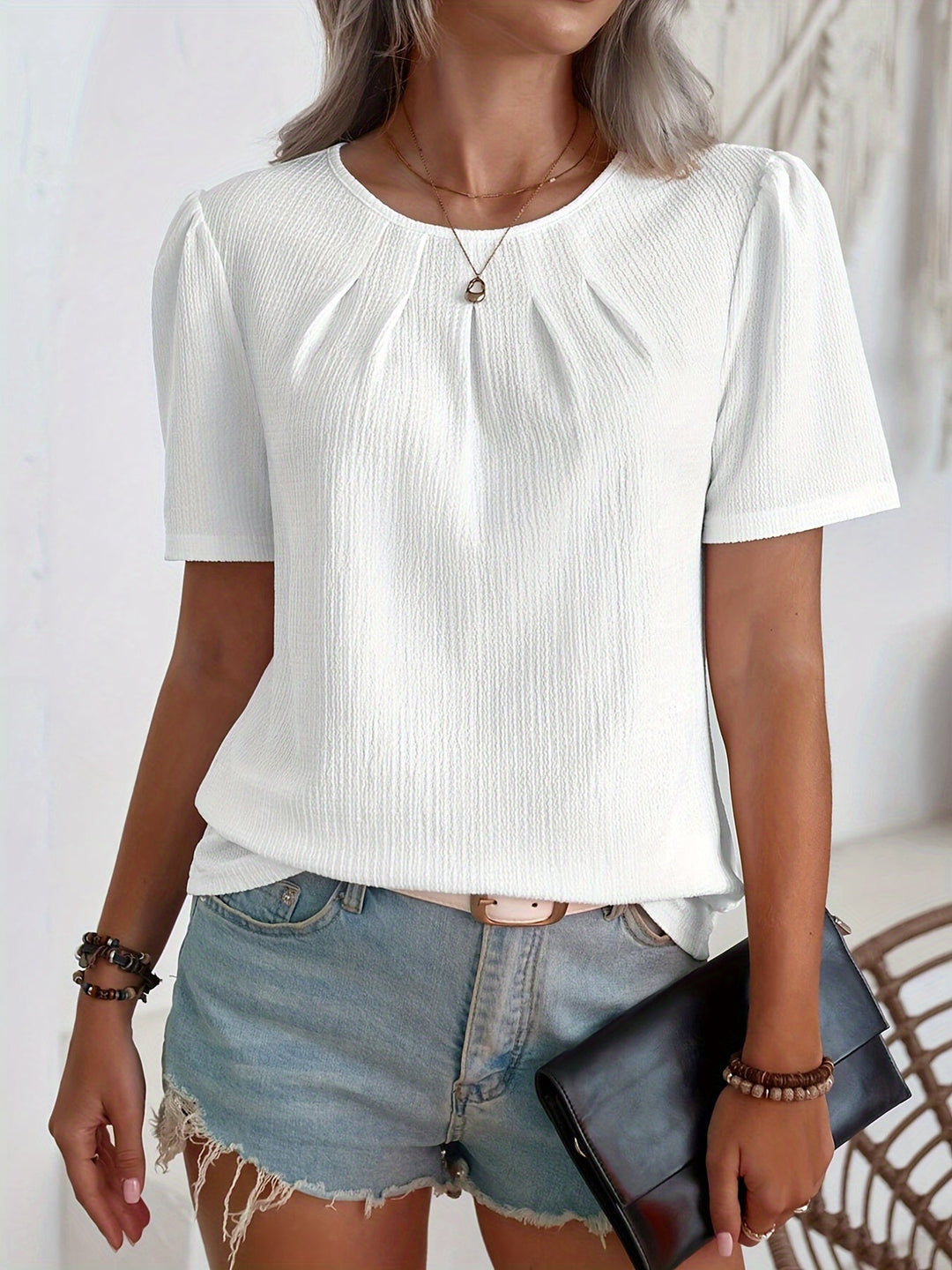 Louvine | T-shirt élégant à texture
