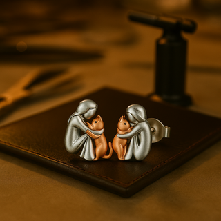 Leila™ – Boucles d’oreilles icône du chat
