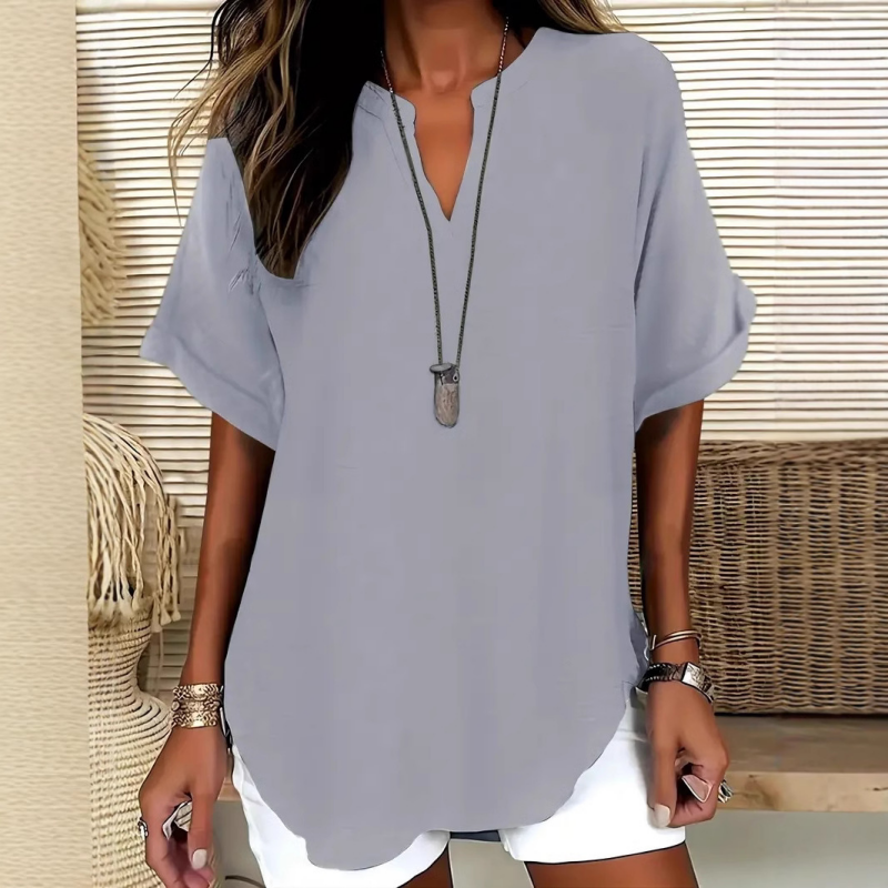 Louvine | Blouse fluide élégante au col