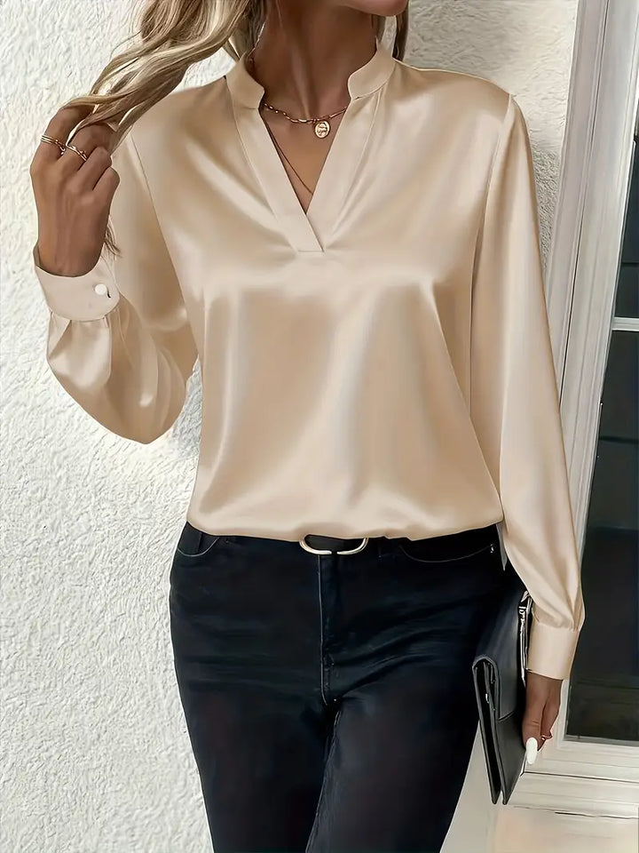 Louvine | Blouse satinée élégante intemporelle