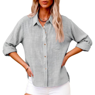 Louvine | Blouse en matériau haut de gamme élégante au style intemporel