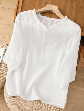 Louvine | Blouse brodée élégante
