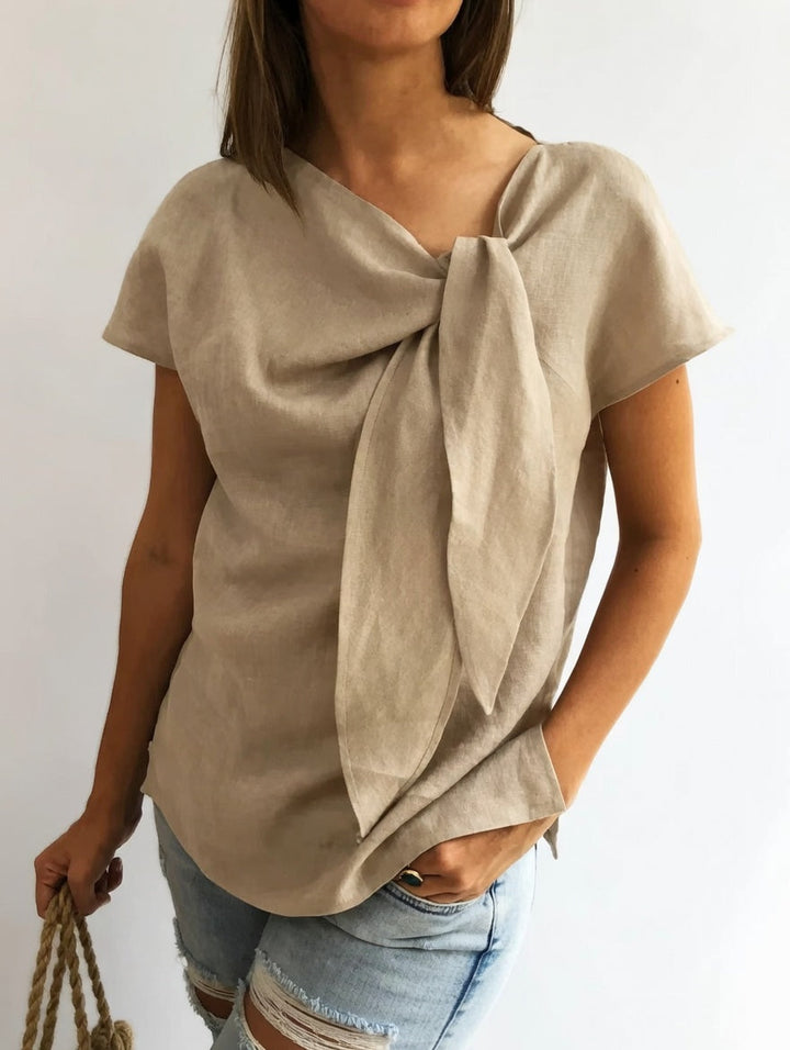 Louvine | Blouse élégante à nœud