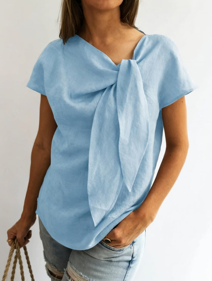 Louvine | Blouse élégante à nœud