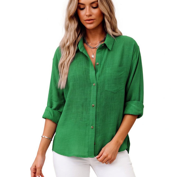Louvine | Blouse en matériau haut de gamme élégante au style intemporel