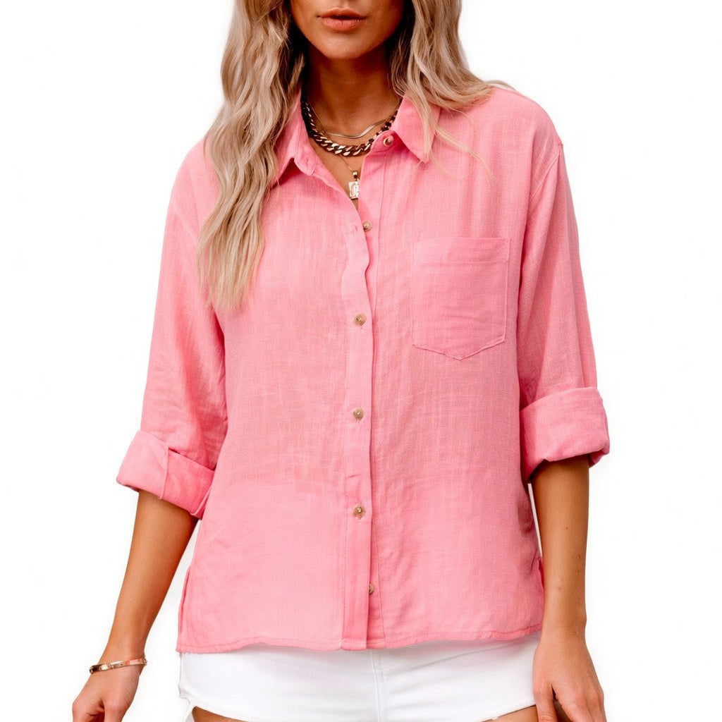 Louvine | Blouse en matériau haut de gamme élégante au style intemporel