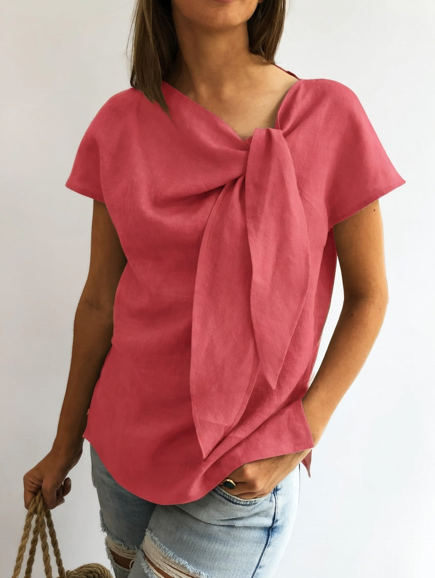 Louvine | Blouse élégante à nœud