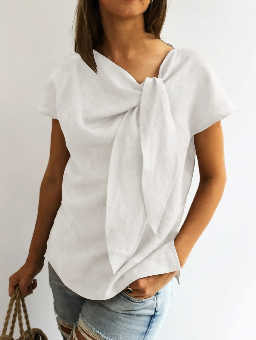 Louvine | Blouse élégante à nœud