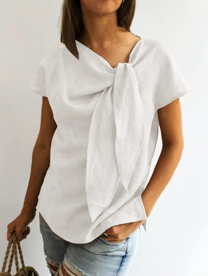 Louvine | Blouse élégante à nœud