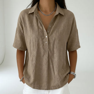 Louvine | Blouse col chemise décontractée