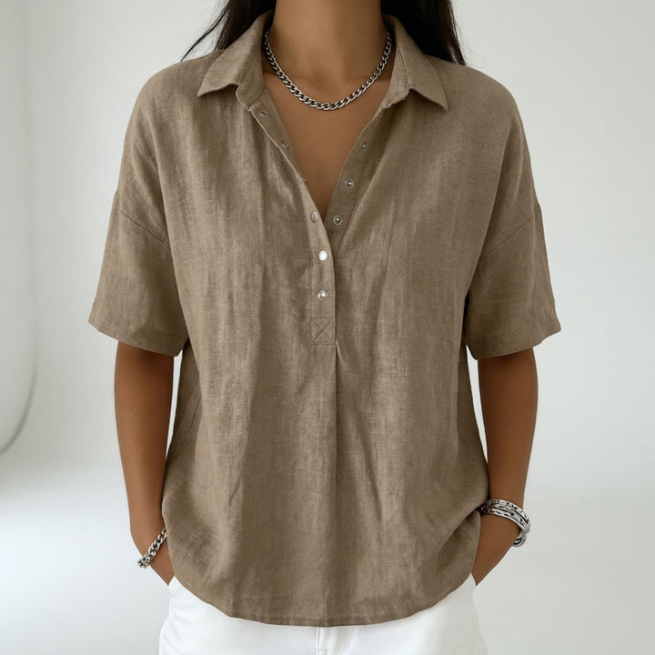 Louvine | Blouse col chemise décontractée