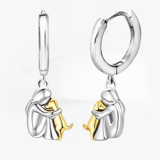Ginny™ – Boucles d’oreilles icône chien (fermeture ronde)